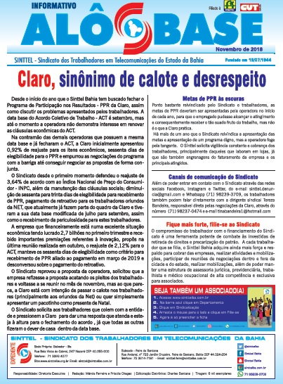 Claro, sinônimo de calote e desrespeito